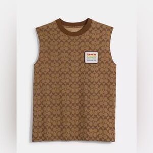Coach Rainbow Graphic Signature Tank Top EUC